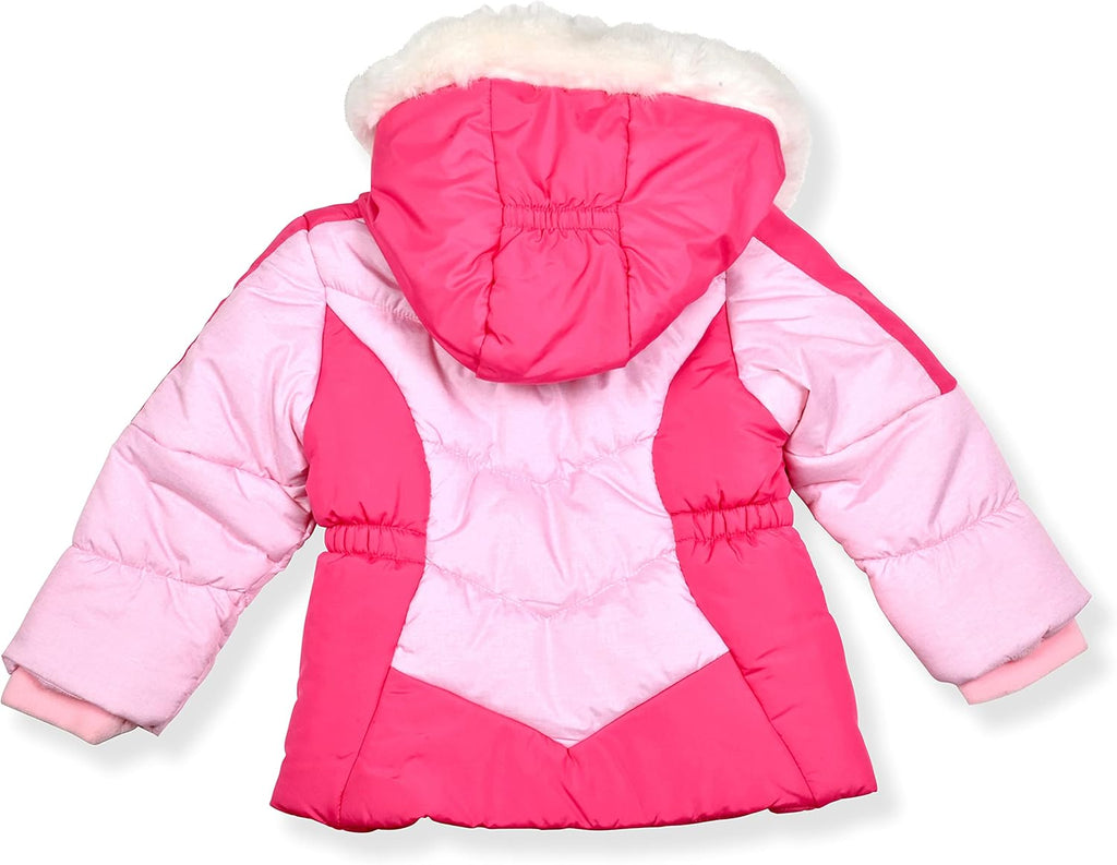 Little Girls Bib Snow Pants and Ski Jacket Water-Resistant