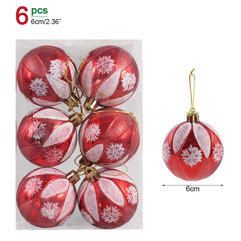 Box Christmas Balls Christmas Tree Ornaments