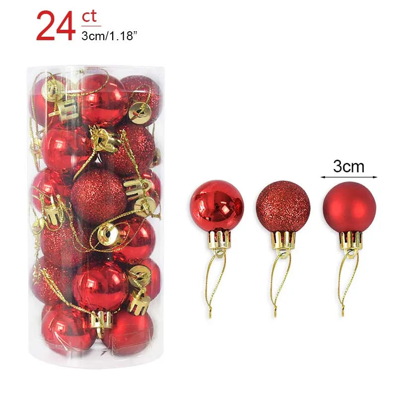 Box Christmas Balls Christmas Tree Ornaments