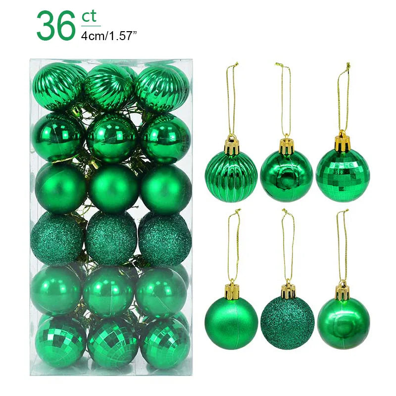 Box Christmas Balls Christmas Tree Ornaments