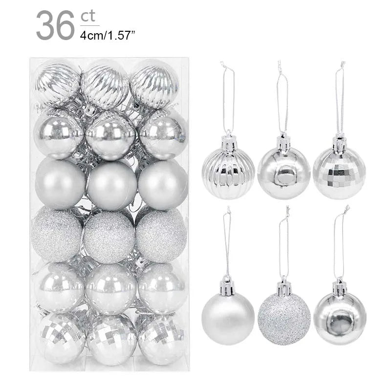 Box Christmas Balls Christmas Tree Ornaments