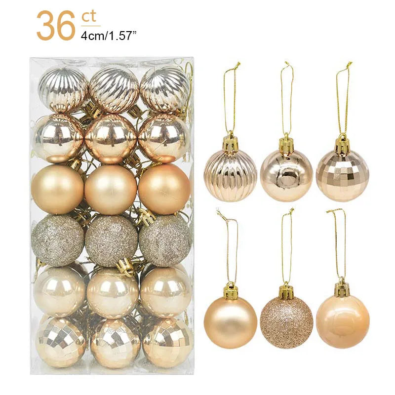 Box Christmas Balls Christmas Tree Ornaments