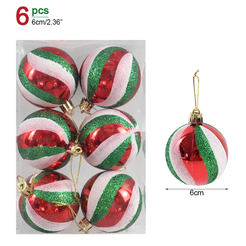 Box Christmas Balls Christmas Tree Ornaments