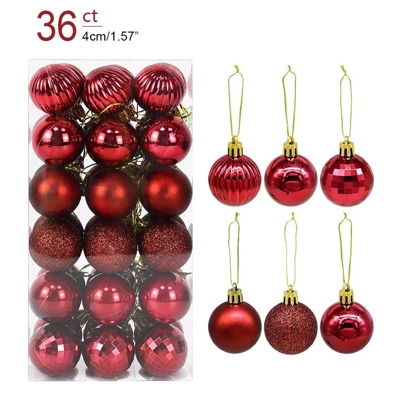 Box Christmas Balls Christmas Tree Ornaments