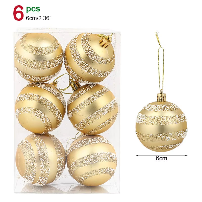 Box Christmas Balls Christmas Tree Ornaments