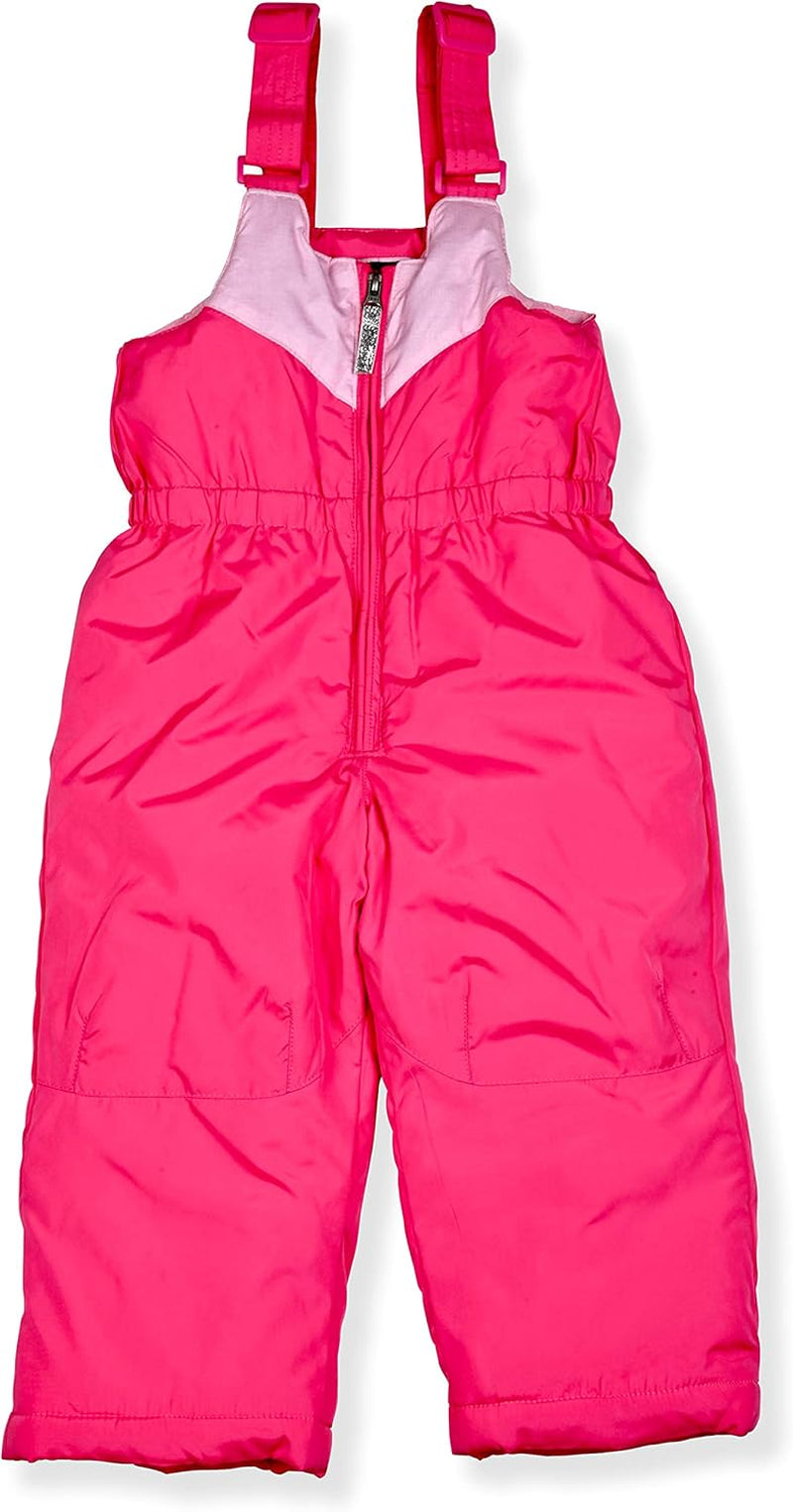 Little Girls Bib Snow Pants and Ski Jacket Water-Resistant