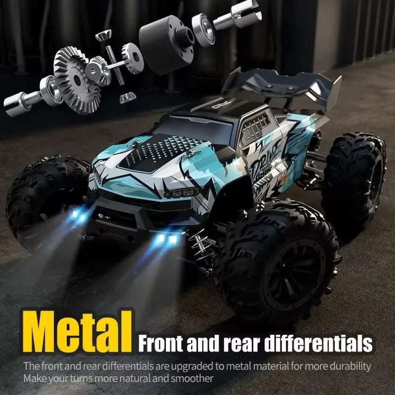 LED Remote Control Cars High Speed Drift Monster 4X4 Truck for Kids