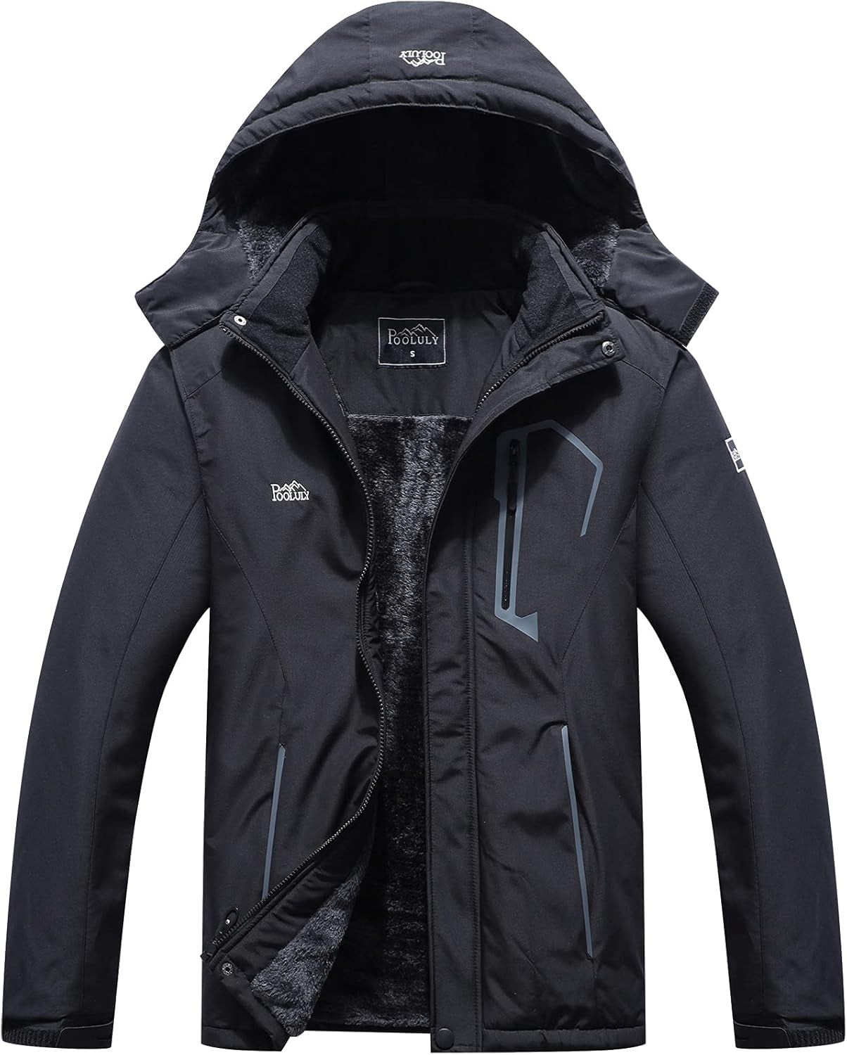Men'S Ski Jacket Warm Winter Waterproof