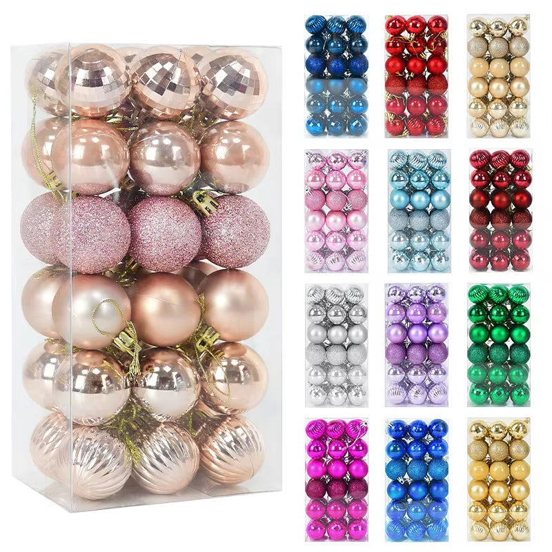 Box Christmas Balls Christmas Tree Ornaments