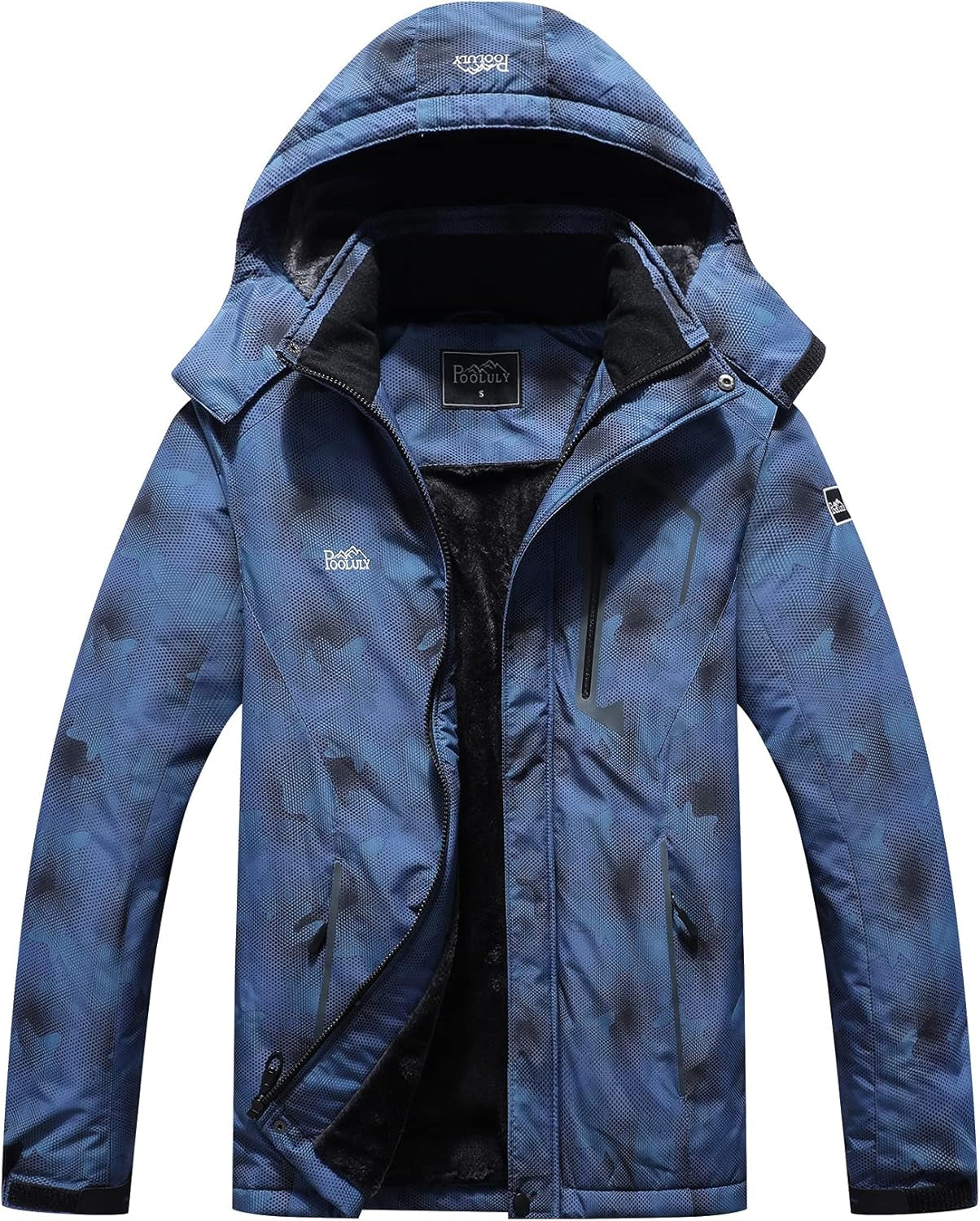 Men'S Ski Jacket Warm Winter Waterproof