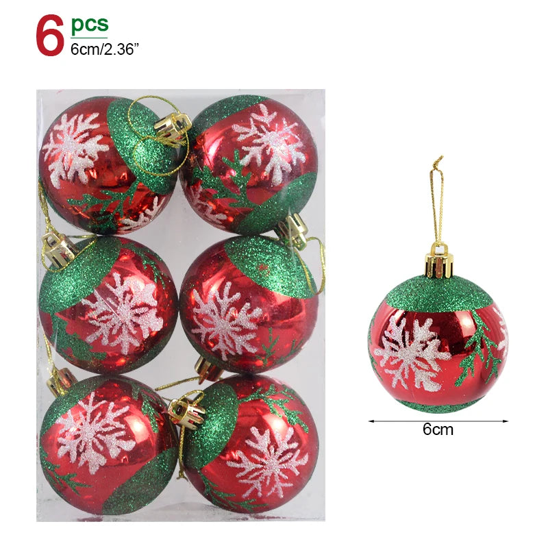 Box Christmas Balls Christmas Tree Ornaments