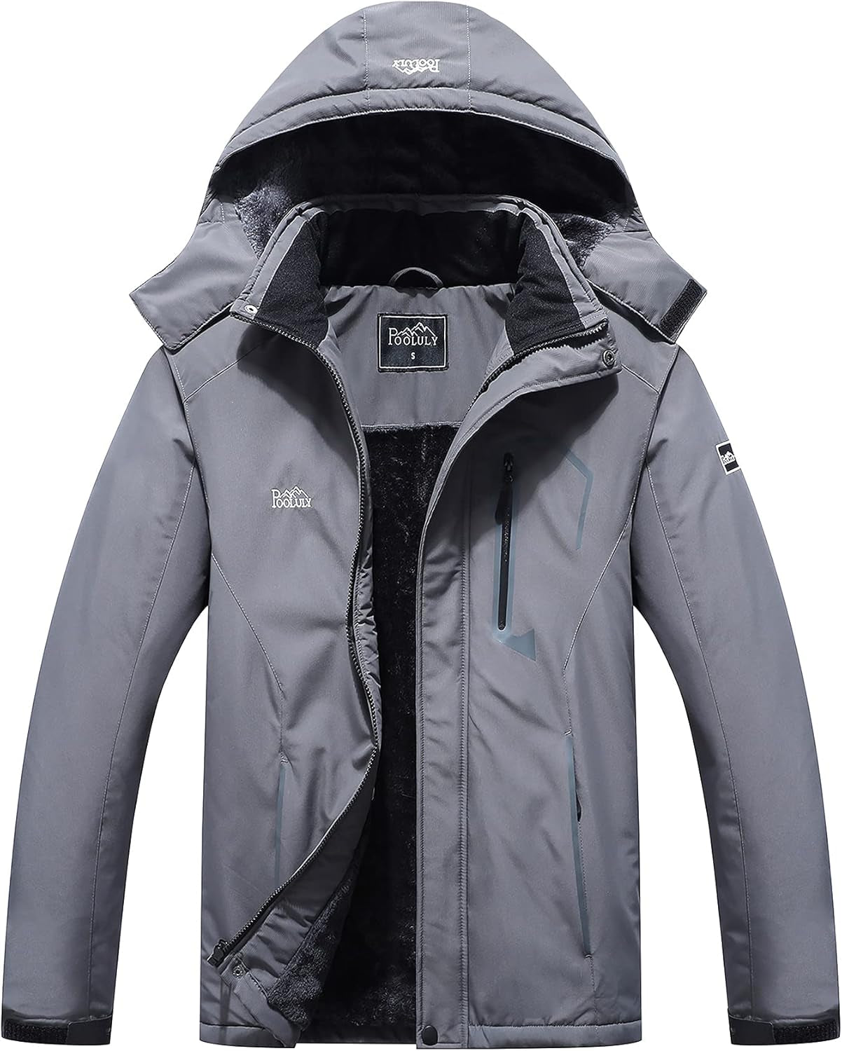 Men'S Ski Jacket Warm Winter Waterproof