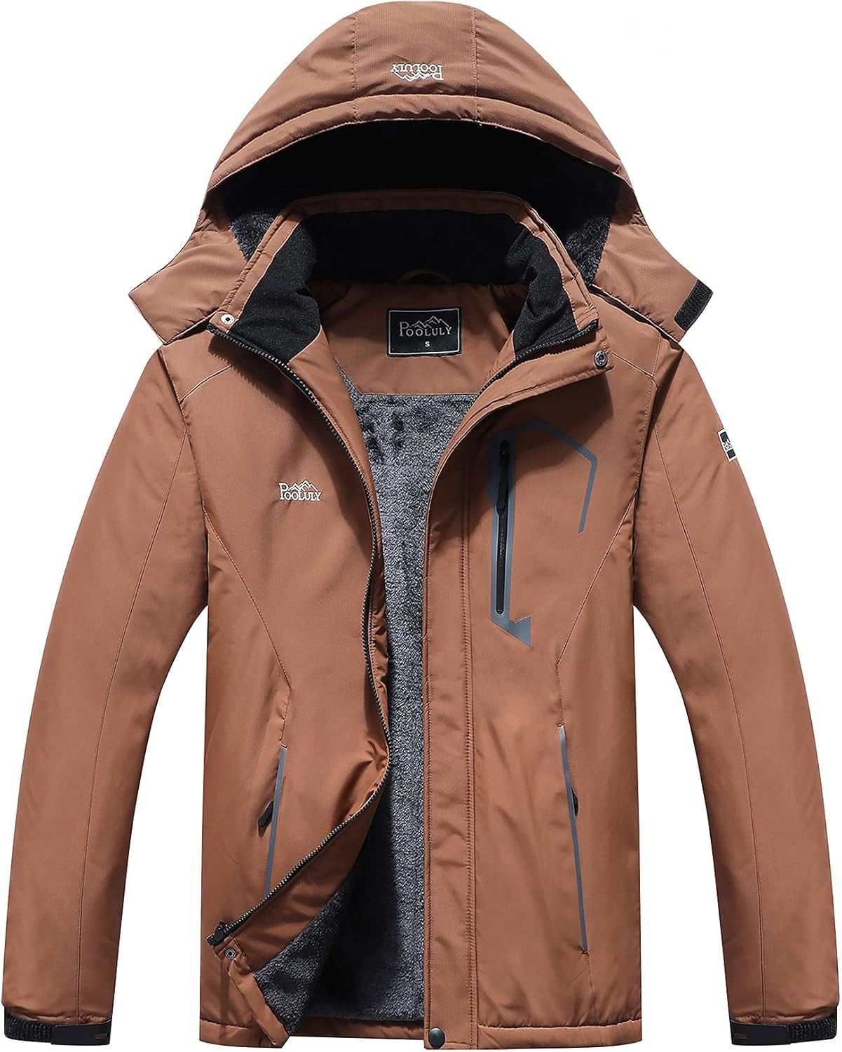 Men'S Ski Jacket Warm Winter Waterproof