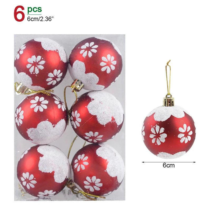 Box Christmas Balls Christmas Tree Ornaments