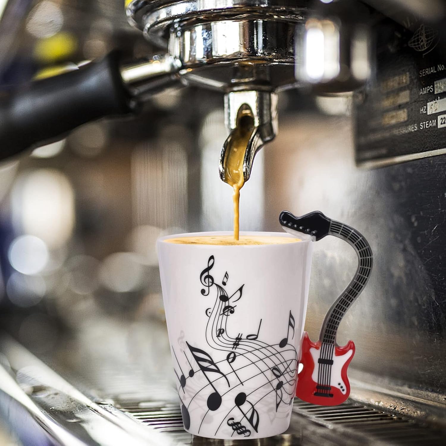 12.9 Oz Guitar Ceramic Mug 