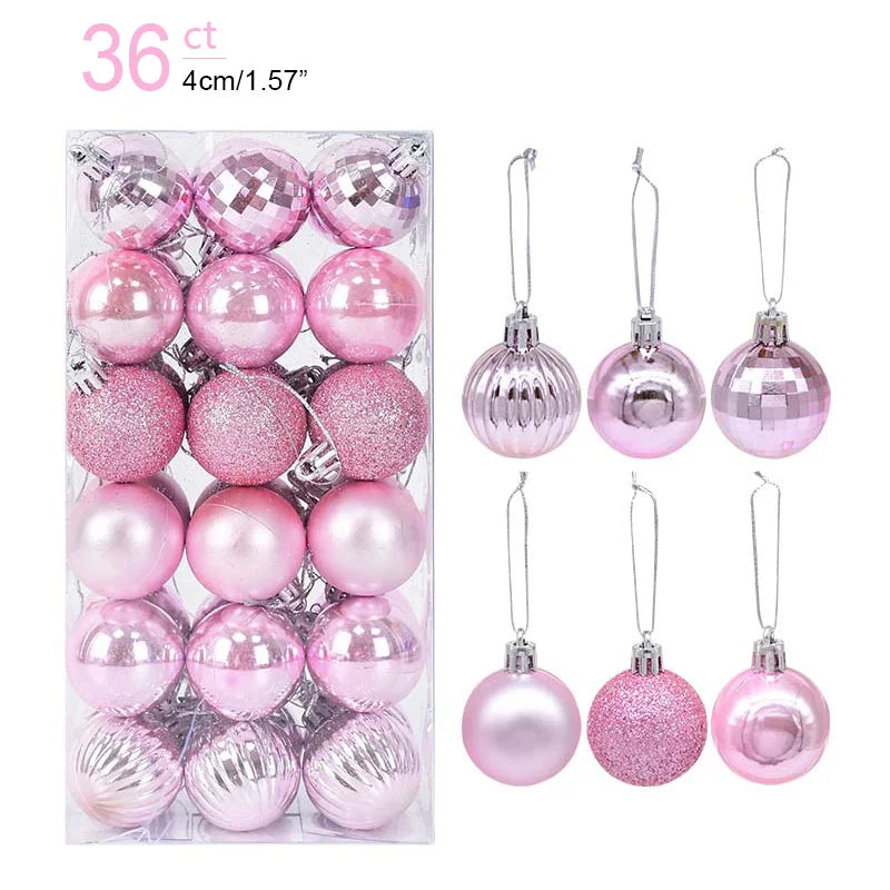 Box Christmas Balls Christmas Tree Ornaments
