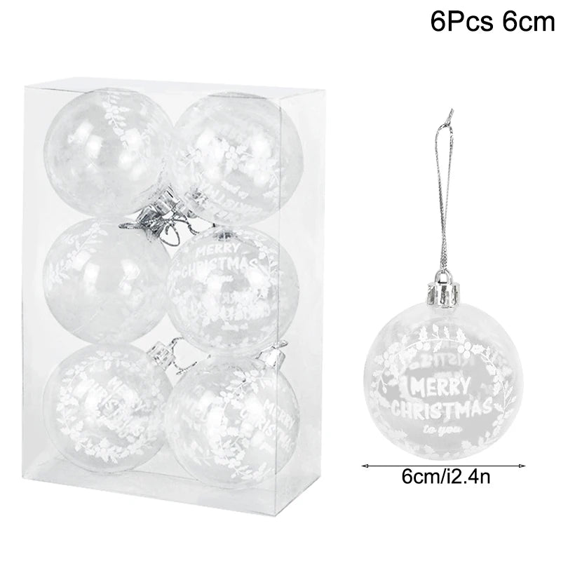Box Christmas Balls Christmas Tree Ornaments