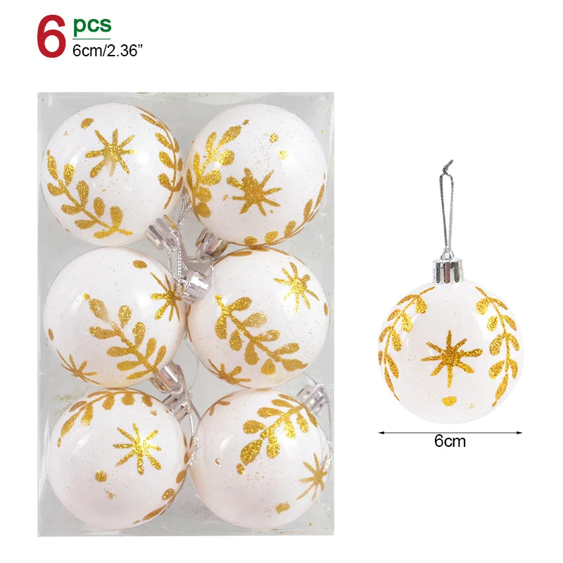 Box Christmas Balls Christmas Tree Ornaments