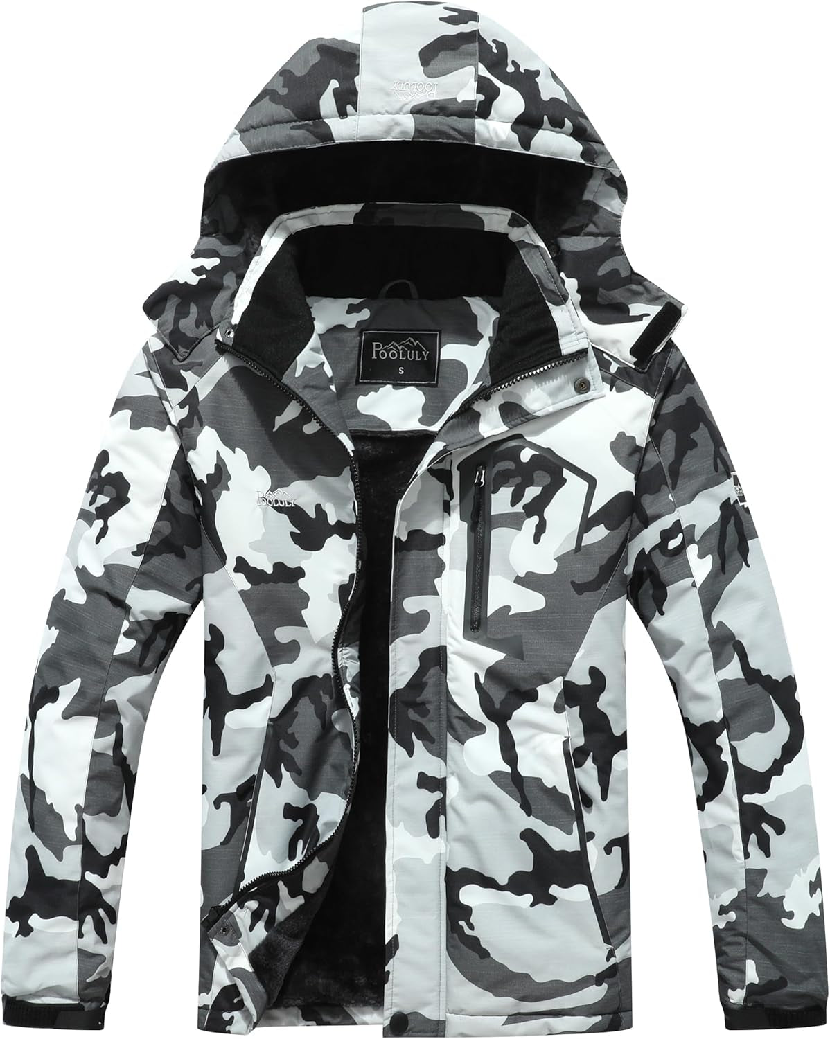 Men'S Ski Jacket Warm Winter Waterproof