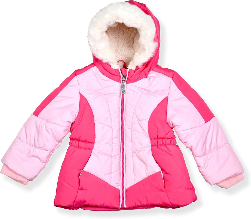 Little Girls Bib Snow Pants and Ski Jacket Water-Resistant