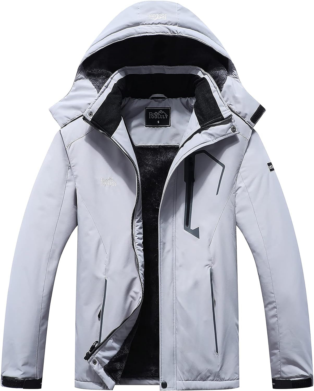 Men'S Ski Jacket Warm Winter Waterproof