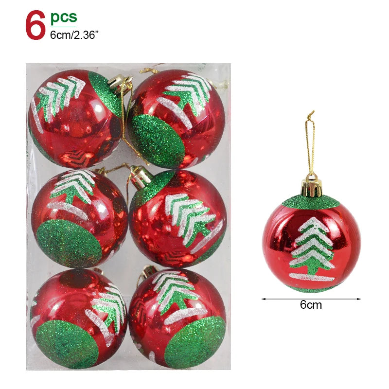 Box Christmas Balls Christmas Tree Ornaments