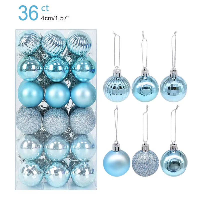 Box Christmas Balls Christmas Tree Ornaments