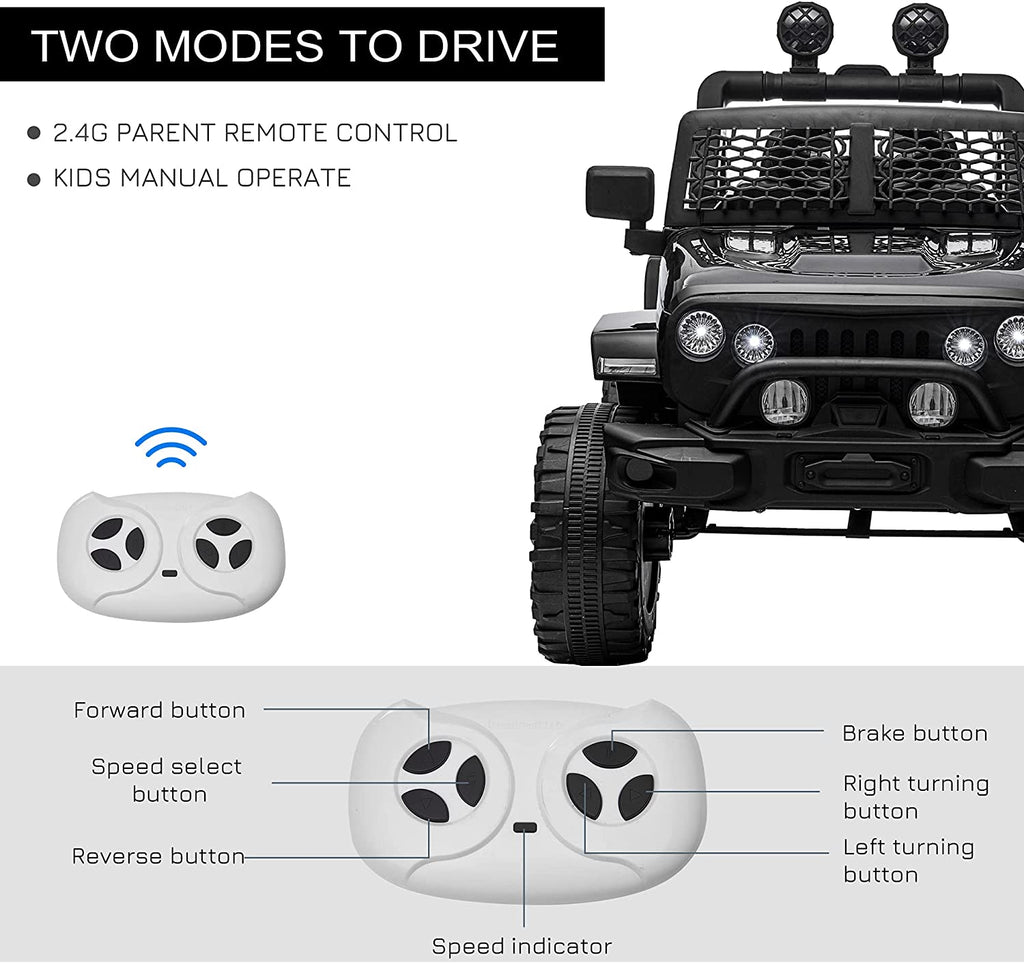 12V Kids Ride on Truck with Parent Remote Control