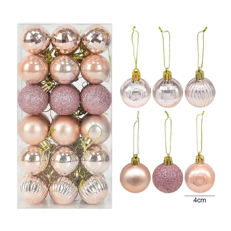 Box Christmas Balls Christmas Tree Ornaments
