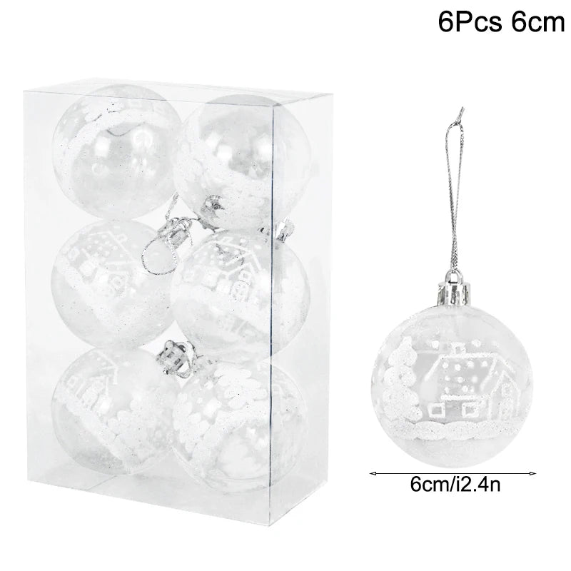 Box Christmas Balls Christmas Tree Ornaments