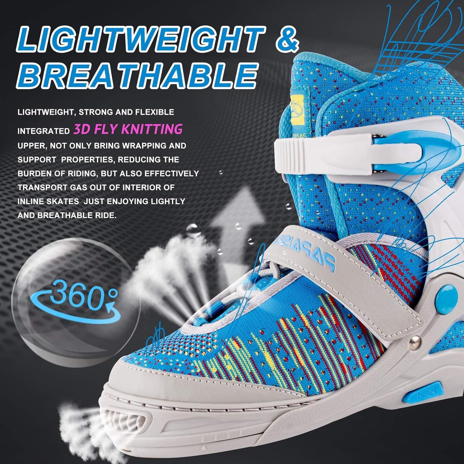 Skates for Boys and Girls with Full Light up Wheels