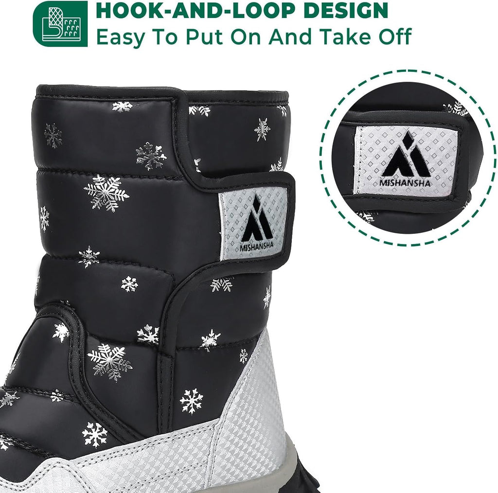 Girls Boys Toddler/Little Kid/Big Kid Winter Snow Boots Warm Waterproof 