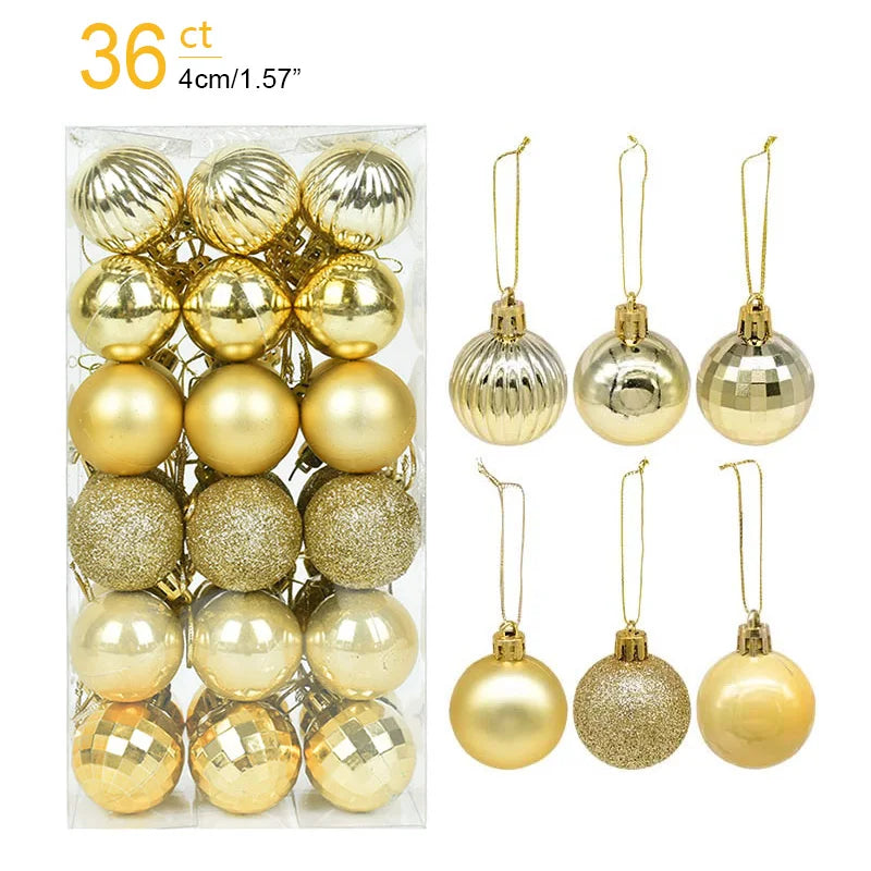 Box Christmas Balls Christmas Tree Ornaments
