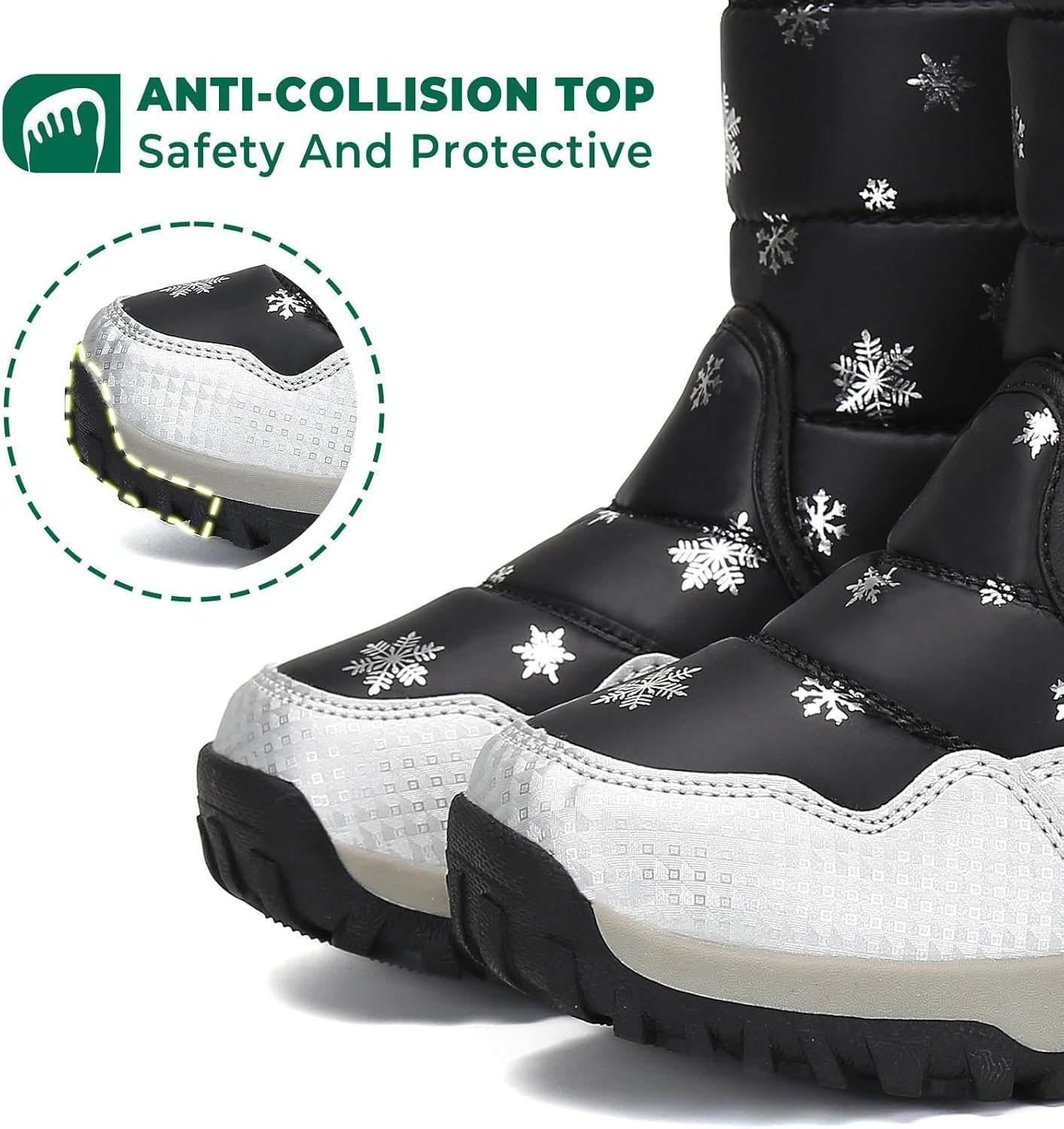 Girls Boys Toddler/Little Kid/Big Kid Winter Snow Boots Warm Waterproof 