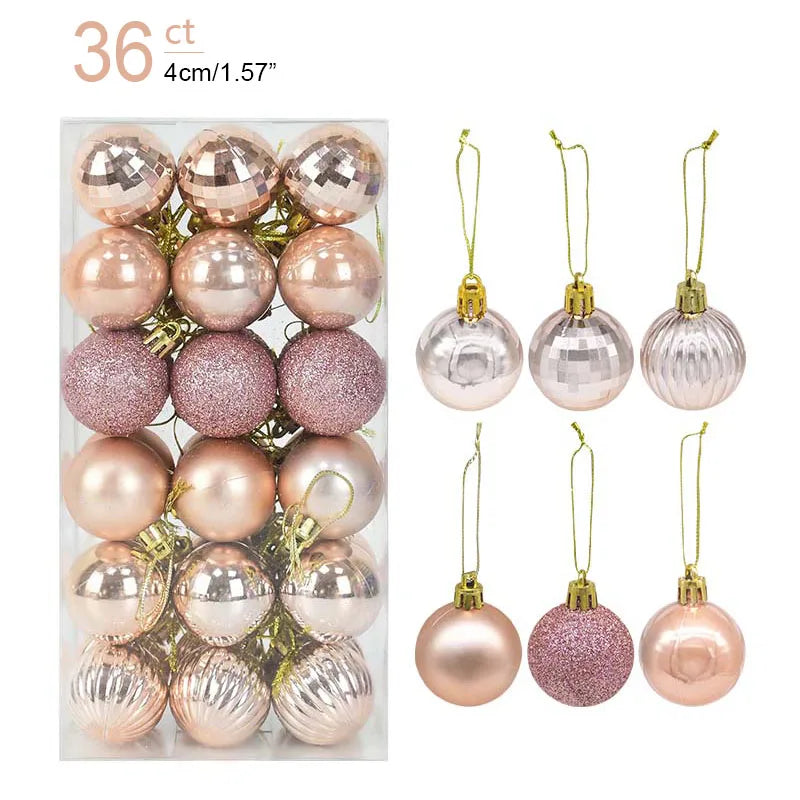 Box Christmas Balls Christmas Tree Ornaments