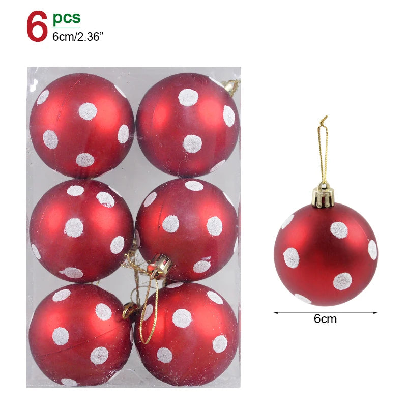 Box Christmas Balls Christmas Tree Ornaments
